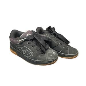 Heely Black Lace Up Skate Shoes | Removable Wheels Sneakers Size Youth 1 Kids